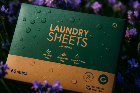 Eco Laundry Sheets – Plastic-Free Detergent (60 Strips)