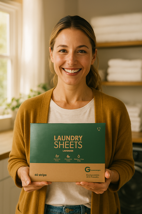 Eco Laundry Sheets – Plastic-Free Detergent (60 Strips)