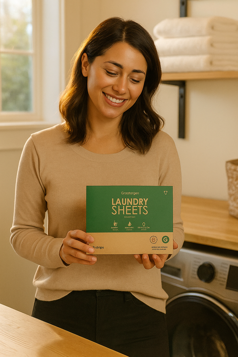 Eco-Friendly Cleaning Bundle: Multi-Surface Cleaner Starter Kit with 6 Refills and Laundry Sheets (Pack of 60 Strips)