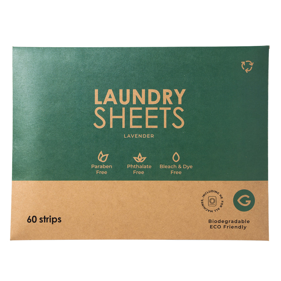 Eco Laundry Sheets – Plastic-Free Detergent (60 Strips)