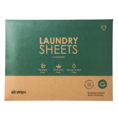 Eco-Friendly Laundry Sheets - Natural & Waste Free (6 Packs of 60 Strips)