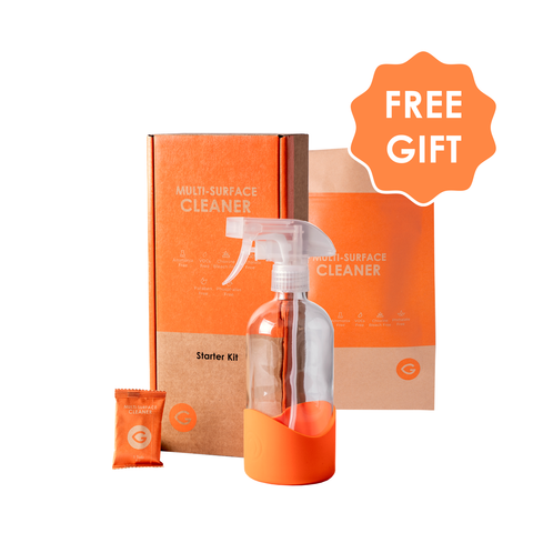 Multi-Surface Cleaning Efficiency Pack: Starter Kit and Refill (Pack of 24 Tabs)